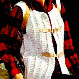 Knitted Vest Pattern Digital Download Vintage Knitting Pattern