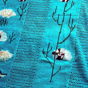 Crocheted Seashell Afghan Pattern Digital Download Vintage Crochet Pattern