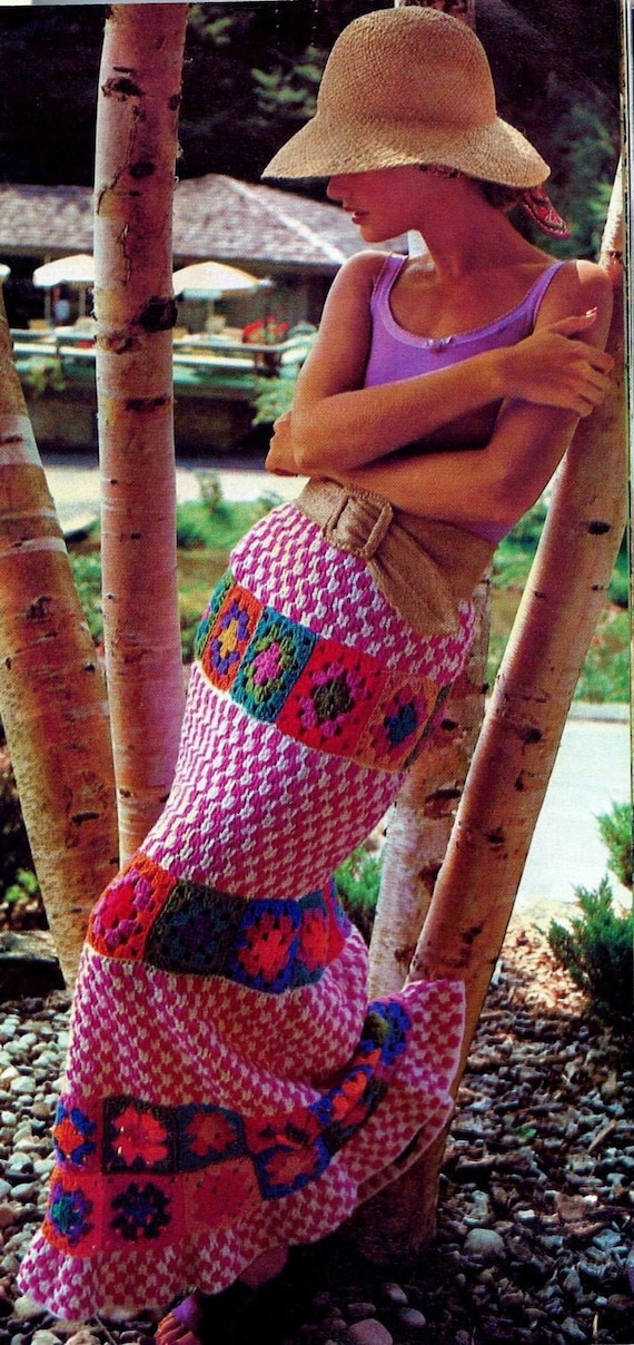 Crochet skirt top pattern etsy