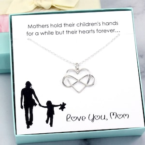 Mom Gift | Mom Necklace Heart | Gift for Mom from Daughter | Mom from Son | Gifts for Mom Birthday, Mother's Day | Christmas Gift for Mom