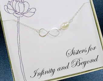 Sister Infinity Necklace | Gifts for Sister | Sister Birthday Gift | Big Sister Gift | Unique Sister Gifts | Little Sister | Sister In Law