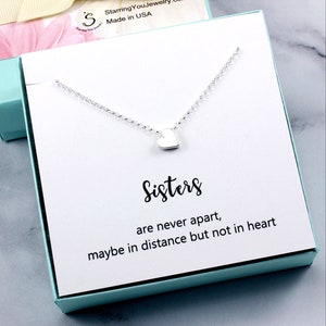 Unique Sister Gift Sister Necklace Sister in Law Gift Sister Birthday Gift from Sister Sister Jewelry Sister Wedding Gift image 1