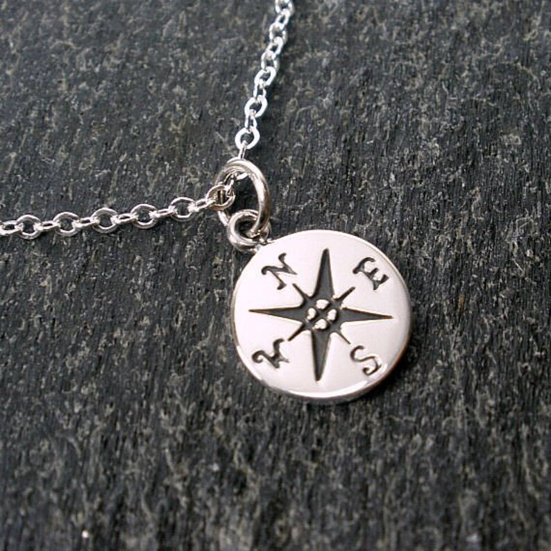 Graduation Gift Sterling Silver Compass Necklace Go Confidently in the Direction Graduation Gift for Daughter Sister Granddaughter image 5