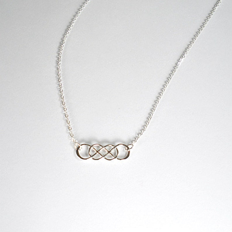 Long Distance Friendship Necklace Friendship Jewelry Best Friend Birthday Gift Friend Christmas Gift Sterling Silver Infinity USA image 5