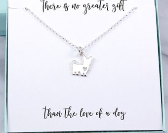 Yorkshire Terrier Pendant Necklace, sterling silver, Yorkie owner gift, dog lover birthday, pet heart charm jewelry, memorial remembrance