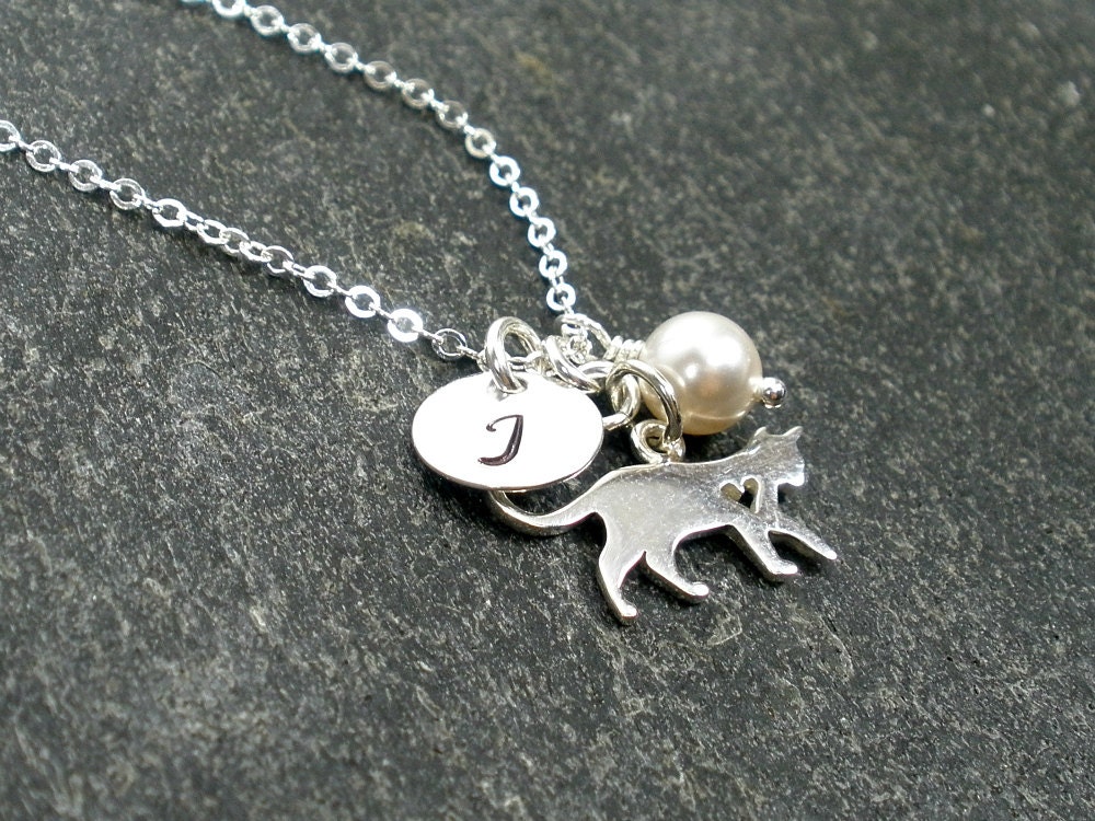 Personalized Pet Jewelry Cat Necklace Dog Necklace Pet Lovers Dog Lover…