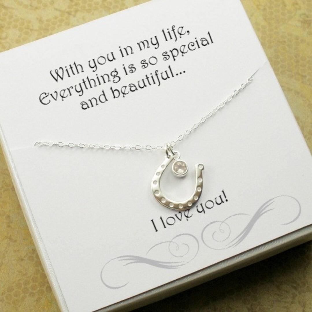 Horse Lover Gift Horse Lover Jewelry Horseshoe Necklace Etsy