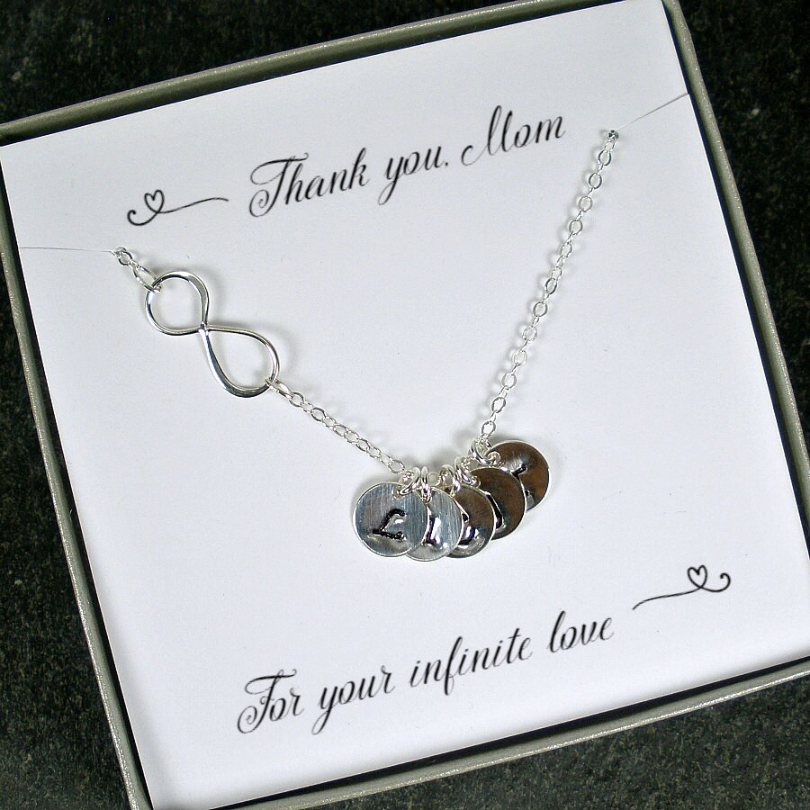 Mom Gifts Personalized Mom Necklace Initial Jewelry Gifts