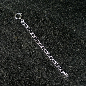 Sterling Silver Necklace Extender, Chain Extender, Necklace Chain Adjuster, Bracelet Extender, Extender with Clasp, Starring You Jewelry image 3