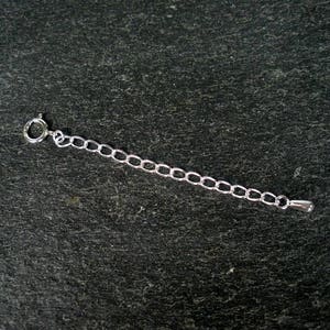Sterling Silver Necklace Extender, Chain Extender, Necklace Chain Adjuster, Bracelet Extender, Extender with Clasp, Starring You Jewelry image 4