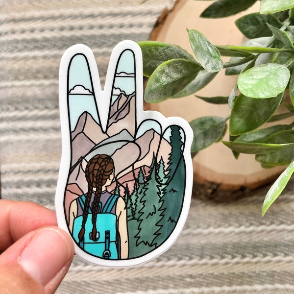 Into the Wild, Peace, Hiking Sticker, Into the forest I go, explore, adventure seeker, wanderlust, wild sticker, Get Out, backpacking