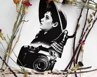 Lydia Deetz Collage Print
