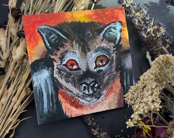 Bat Face Print