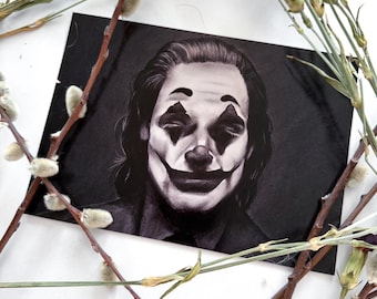 The Joker Portrait | Charcoal Print