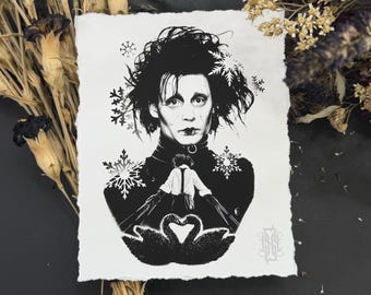 Edward scissorhands Print