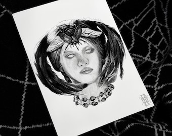 Elizabeth Harlander Frankenstein Portrait Art Print