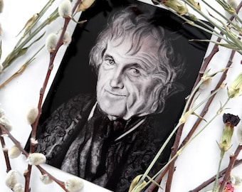 Bilbo Baggins Portrait | Charcoal Print