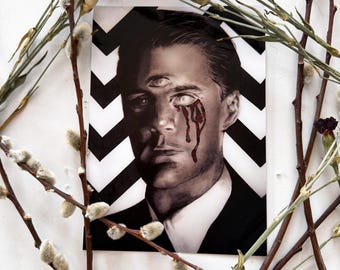 Dale Cooper Portrait | Charcoal Print