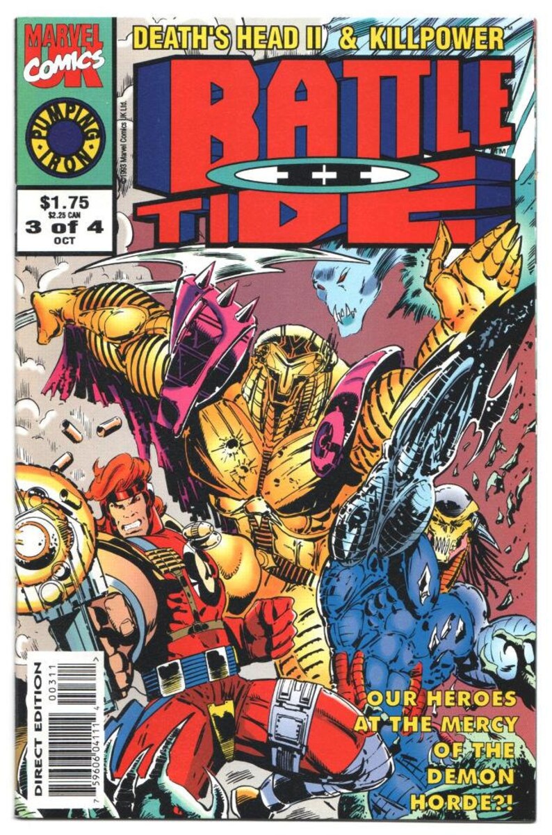 Battletide II Issue 3 Oct 1993 Modern Age Nm/Mt Marvel UK Comics image 1