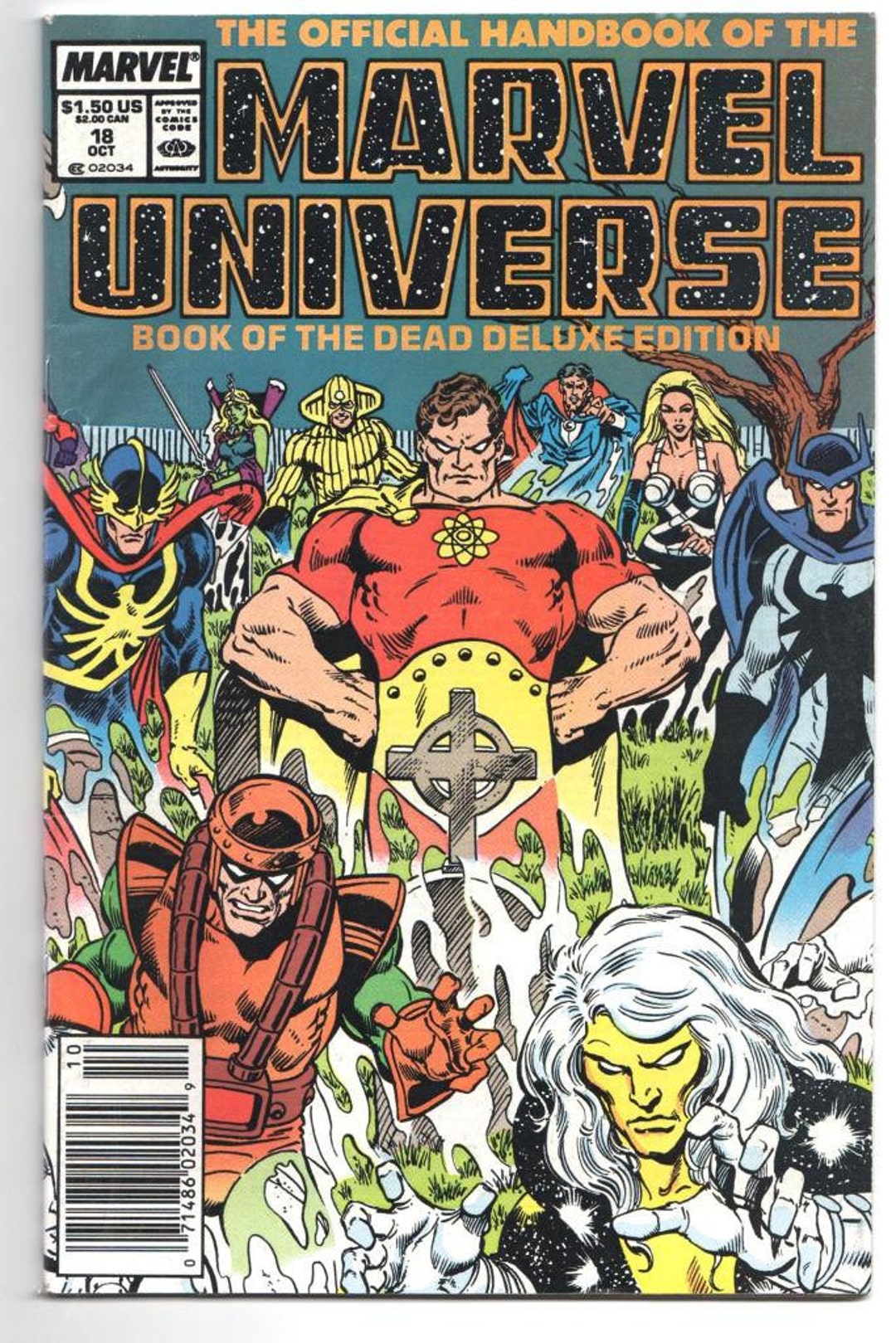 Onza terrorismo religión Manual oficial Marvel Universe Book of the Dead Número 18 - Etsy España