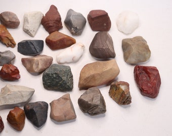 Natural Desert Stone Mix and more Free shipping Chert Jasper 20 rocks Calcite