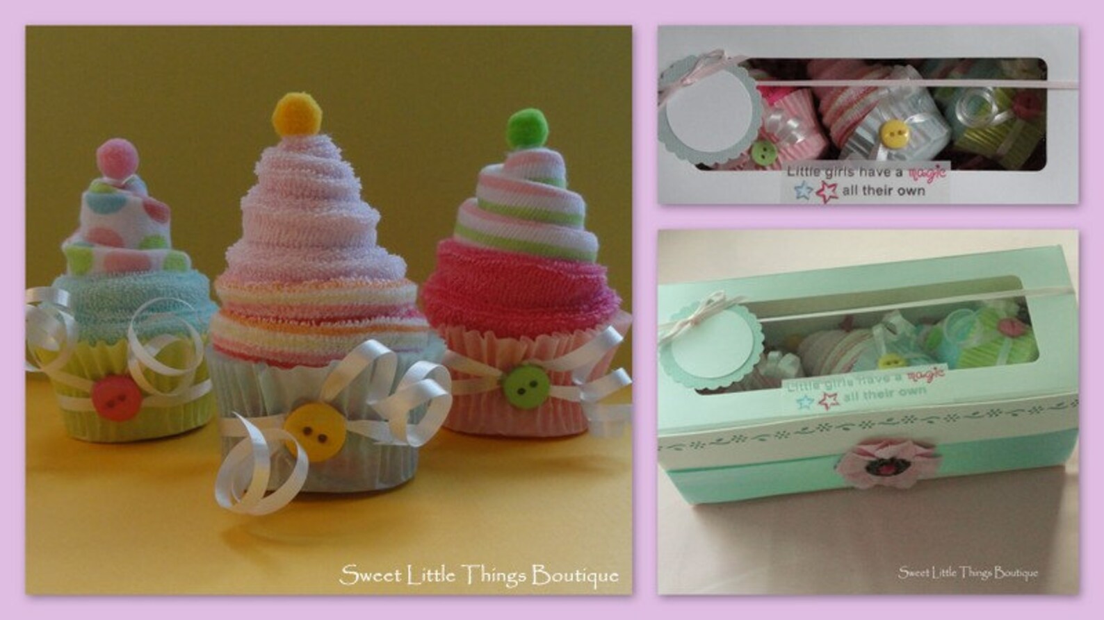 Baby Washcloth Cupcakes Baby Shower Baby Gifts Etsy