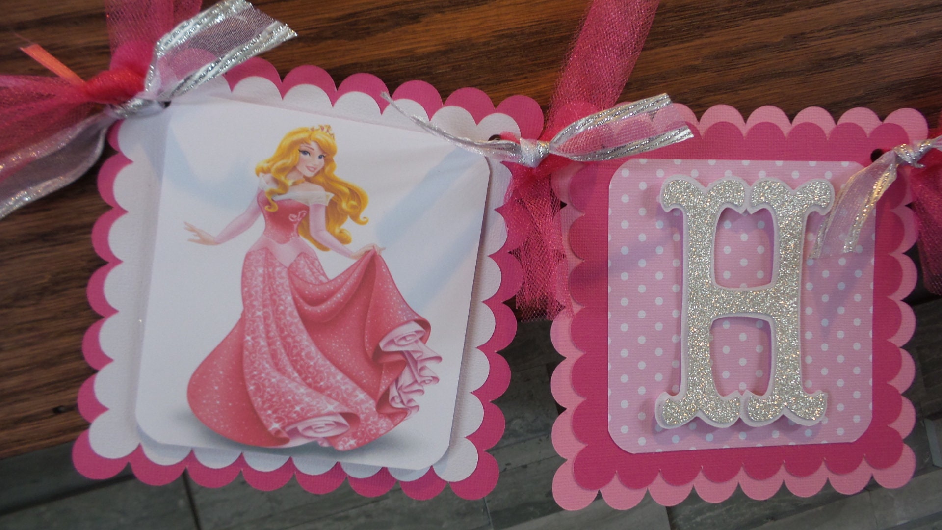 Sleeping Beauty Banner Aurora banner Aurora Birthday Banner | Etsy