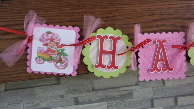 Greeting Cards Party Supply Strawberry Shortcake Party Banner