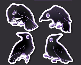 Familiar Raven Sticker Series
