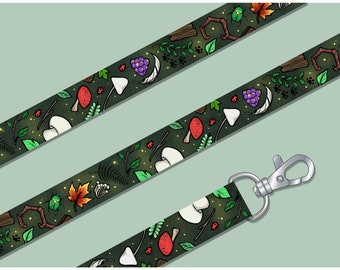 Woodland Print Lanyard