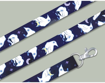 Familiar Ravens  Lanyard ( White Raven Variant)