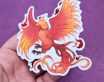Phoenix 4" Vinyl Sticker with Red Foil
