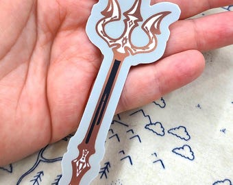 Trident 4" Sticker, Vinyl Sticker Good for Indoor/Outdoor, ttprg, rpg