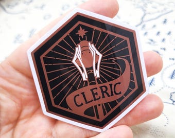 Cleric TTRPG 3" Vinyl Sticker