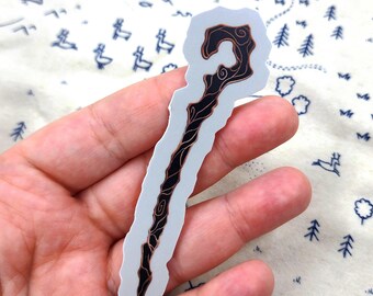 Staff 4" Sticker, Vinyl Sticker Good for Indoor/Outdoor, ttprg, rpg