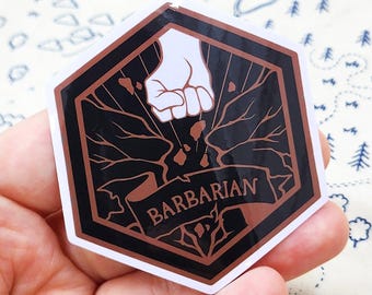 Barbarian TTRPG 3" Vinyl Sticker