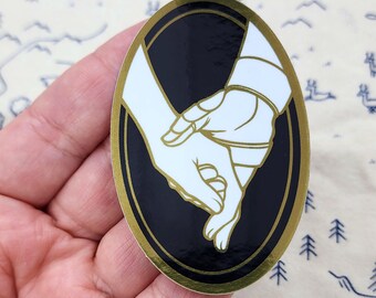 Knight's Love Vinyl Sticker: Hero's Return, Gold Accent, 3"