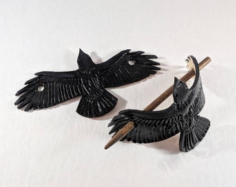 Raven Crow Hair Pin