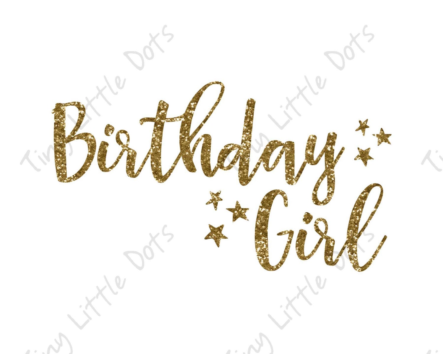 Birthday Girl Sticker DIGITAL Iron On Transfer Printable | Etsy