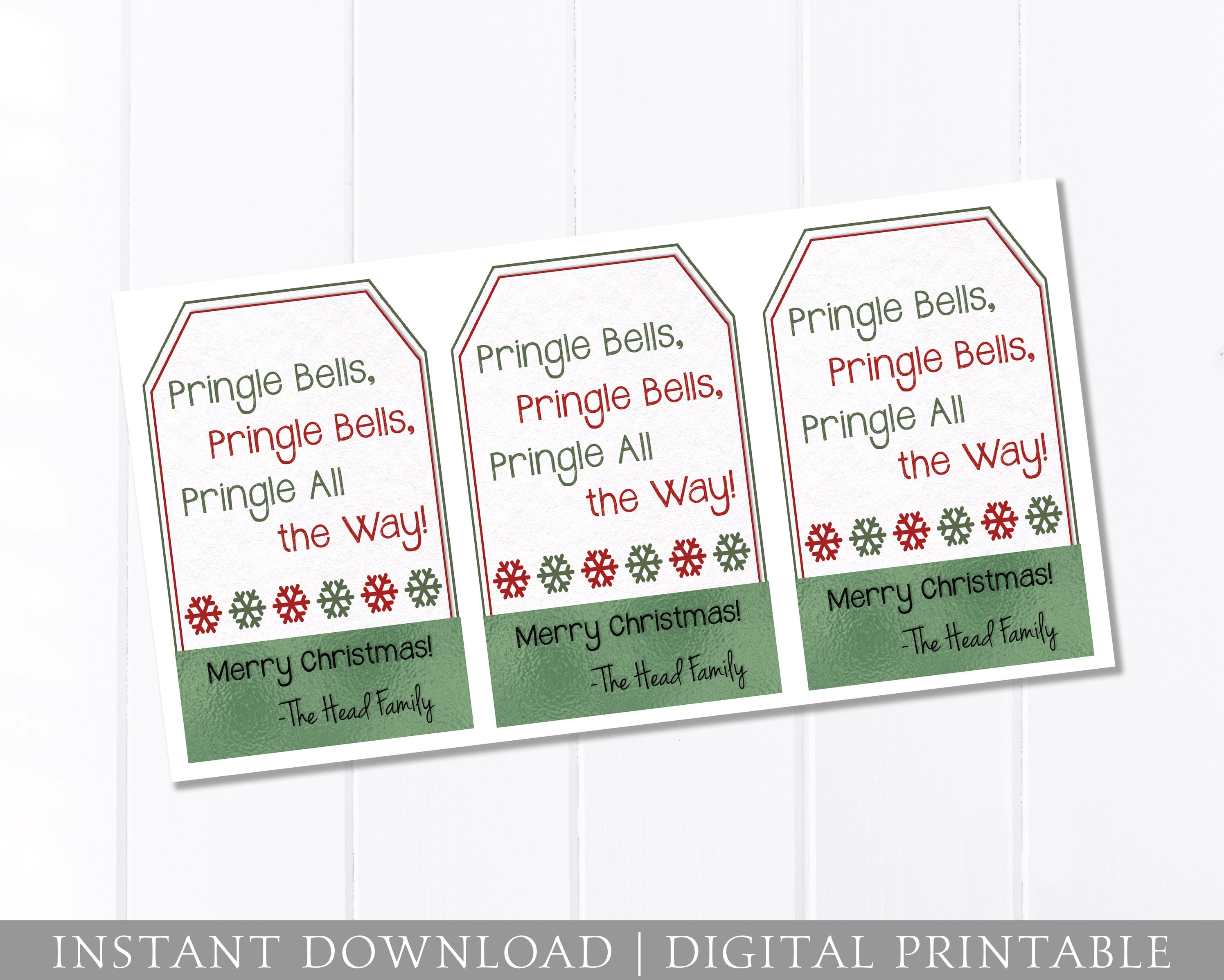 Christmas Gift Tag, Pringle Bells, Neighbor Gift, Red Green, DIGITAL Printable, Co-worker Friend, Easy Holiday Present, Savory, Office Gift - Etsy Christmas Gift Tag, Pringle Bells, Neighbor Gift, Red Green, DIGITAL Printable, Co-worker Friend, Easy Holiday Present, Savory, Office Gift - Etsy