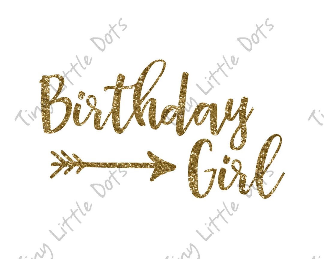 Birthday Girl Sticker DIGITAL Iron on Transfer Printable - Etsy