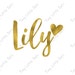 Personalized Name Heart Sticker DIGITAL Iron on Transfer - Etsy