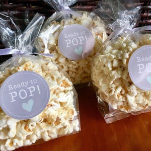 Ready To Pop - Baby Shower Party Favor - DIGITAL Sticker Printable - Gray Green Heart - Party Game - jpeg Print at Home DIY