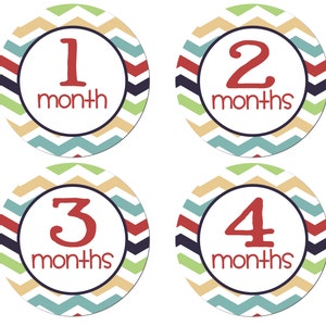 Baby Monthly Stickers - Iron On Transfer - DIGITAL Print at Home Milestone Photo Prop - Smooth - Baby Shower Gift Month to Month Printable