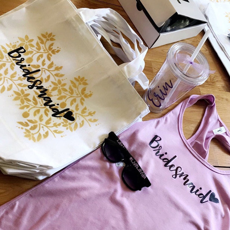 Bridesmaid Sticker DIGITAL Iron on Transfer Printable Black Etsy