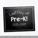 Last Day of School Chalkboard Sign / Pre-k / Last Day of - Etsy