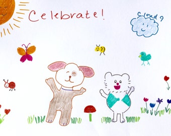 Dog and Cat, Celebration, Bee, Butterfly, Ladybug, Happiness, Sparky, Snow play, Sun smiling, Cloud 9, Lilymoonsigns,