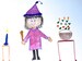 Nancy Wizard Tosses Salad, Purple Lilymoonsigns, 
