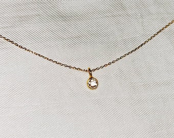 Baby diamond necklace Clearance
