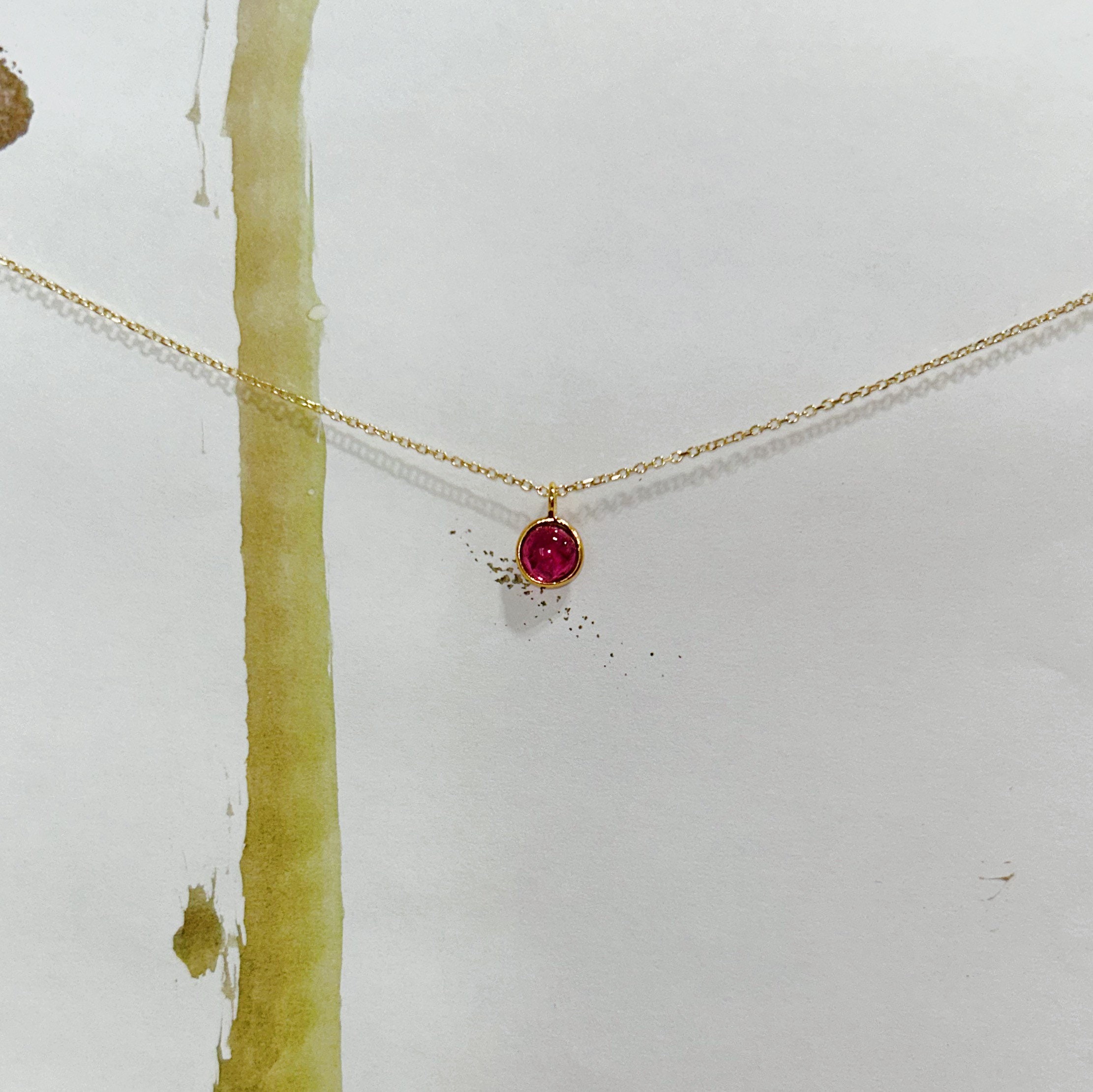 ★ROSEMONT★ [Rosemont] 14K necklace La Vie En Rose RS1433 LA VIE En ROSE, Tourmaline Necklace, Tiny Pink Tourmaline